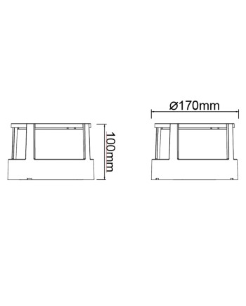 CREEK * PLAFÓN/APLIQUE EXTERIOR BLANCO LED IP65 - 15W - CCT